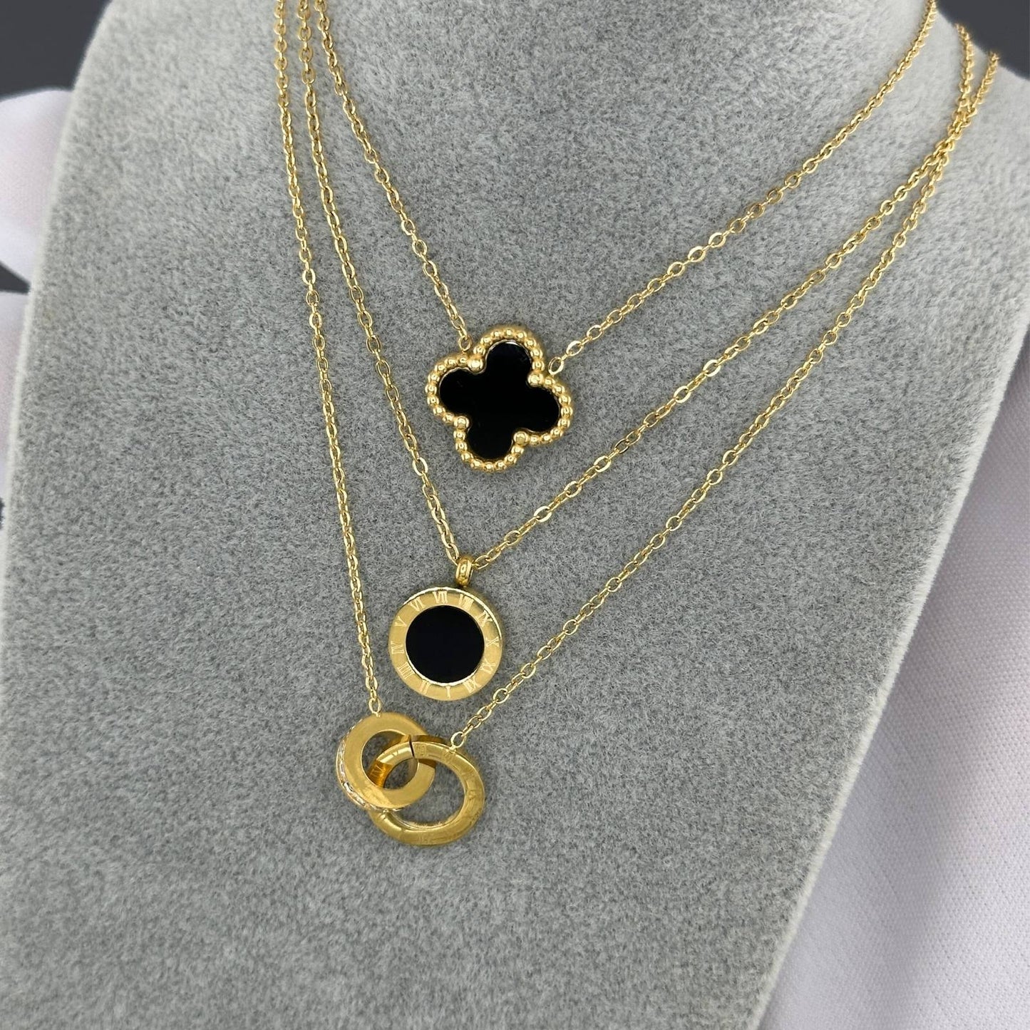 18K gold plated Stainless steel necklace, Intensity(no.81)