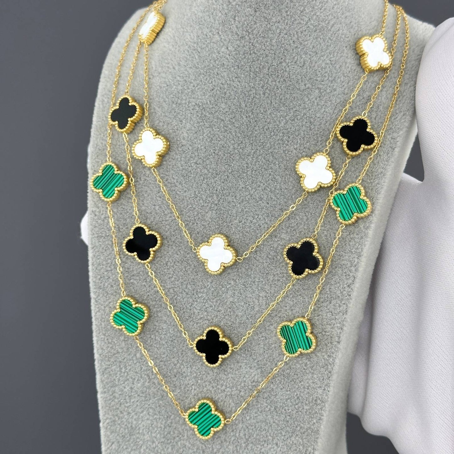 18K gold plated Stainless steel necklace, Intensity (no.4)