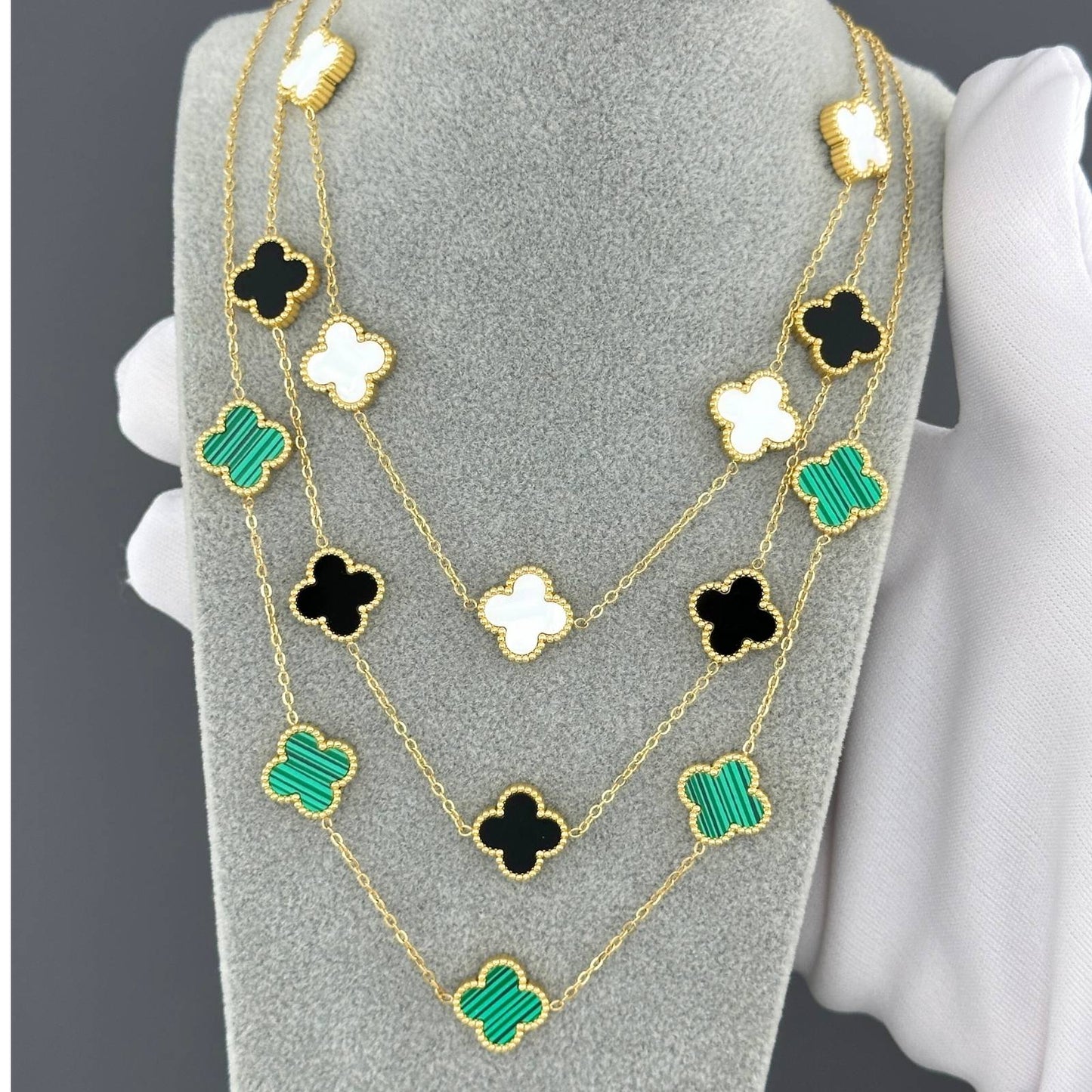 18K gold plated Stainless steel necklace, Intensity (no.4)