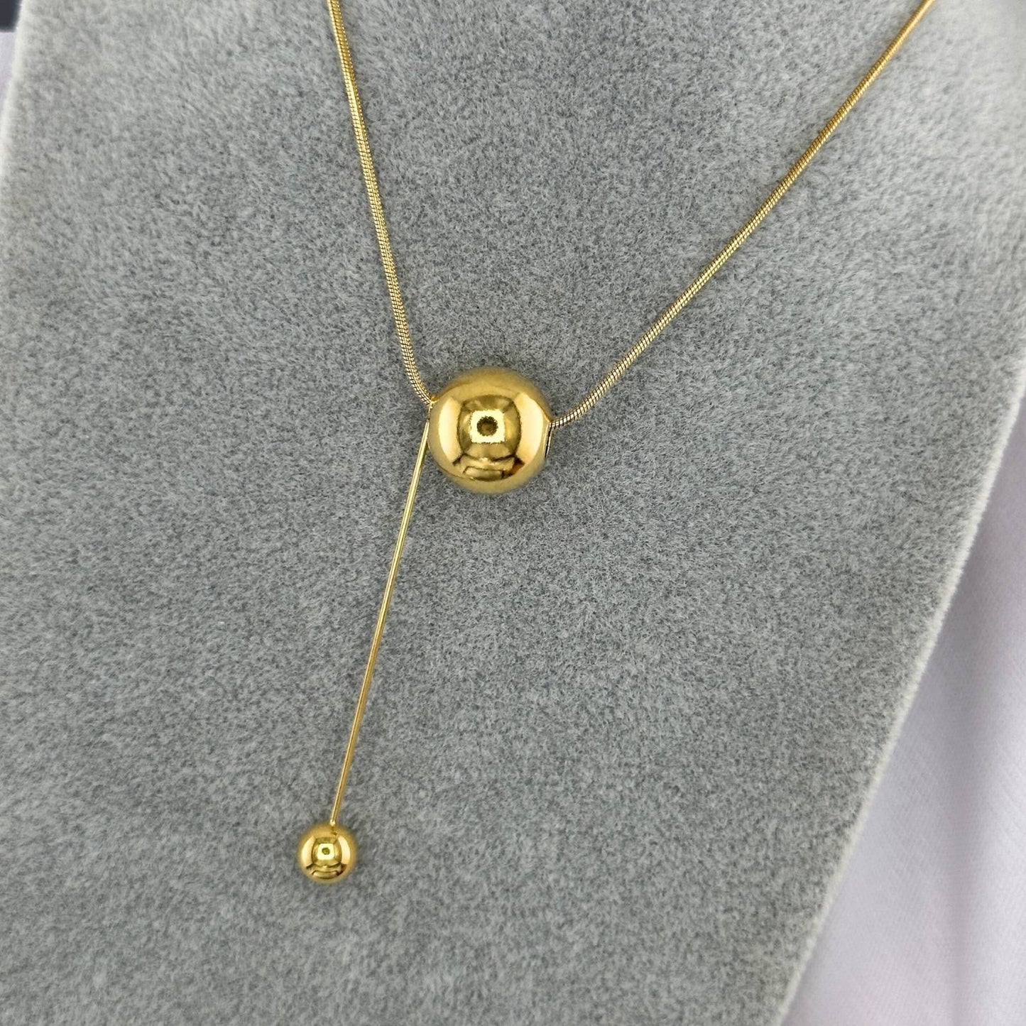18K gold plated Stainless steel necklace, Intensity (no.70)