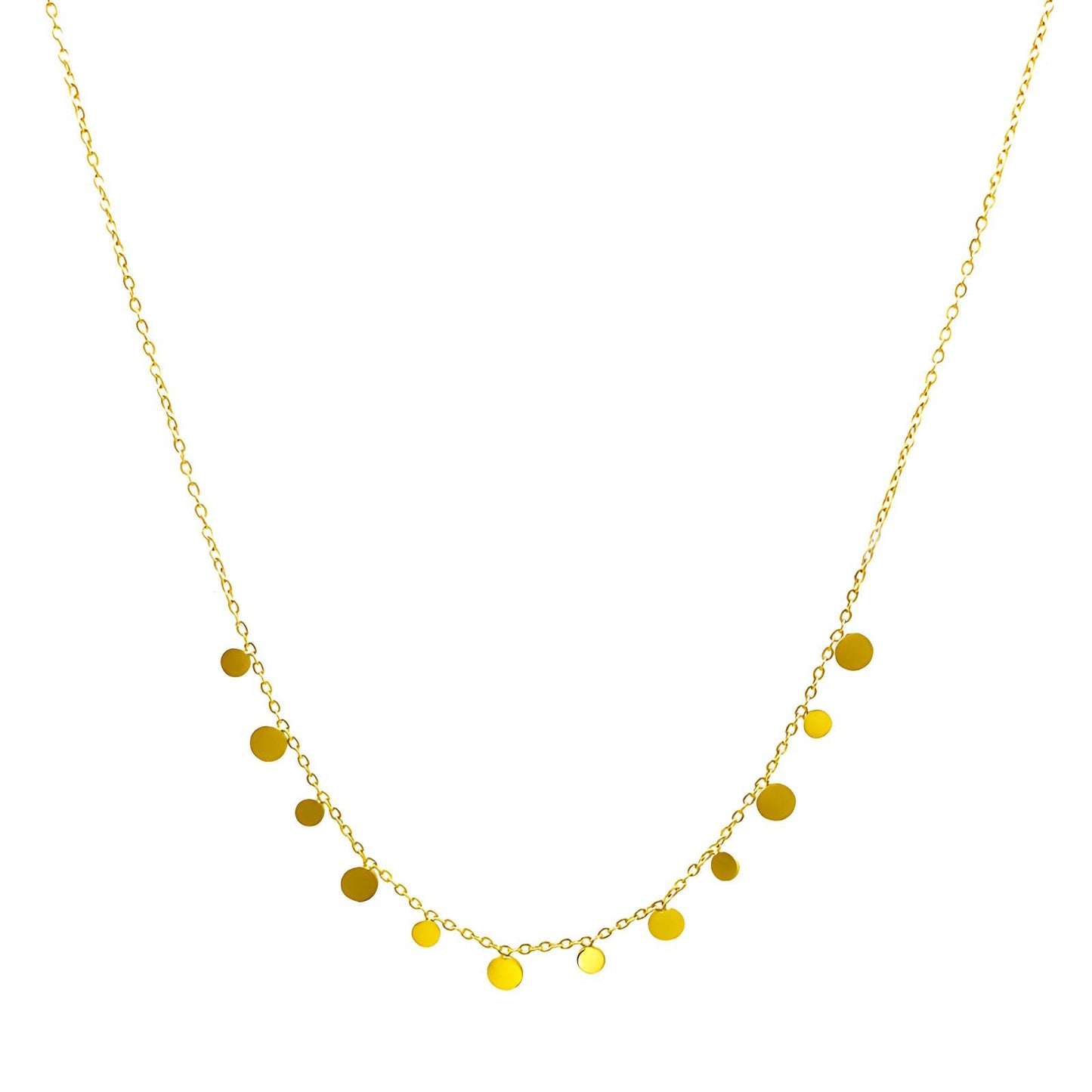 18K gold plated Stainless steel necklace, Intensity (no.66)