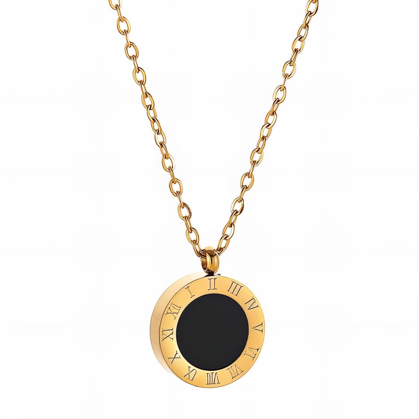 18K gold plated Stainless steel necklace, Intensity(no.81)
