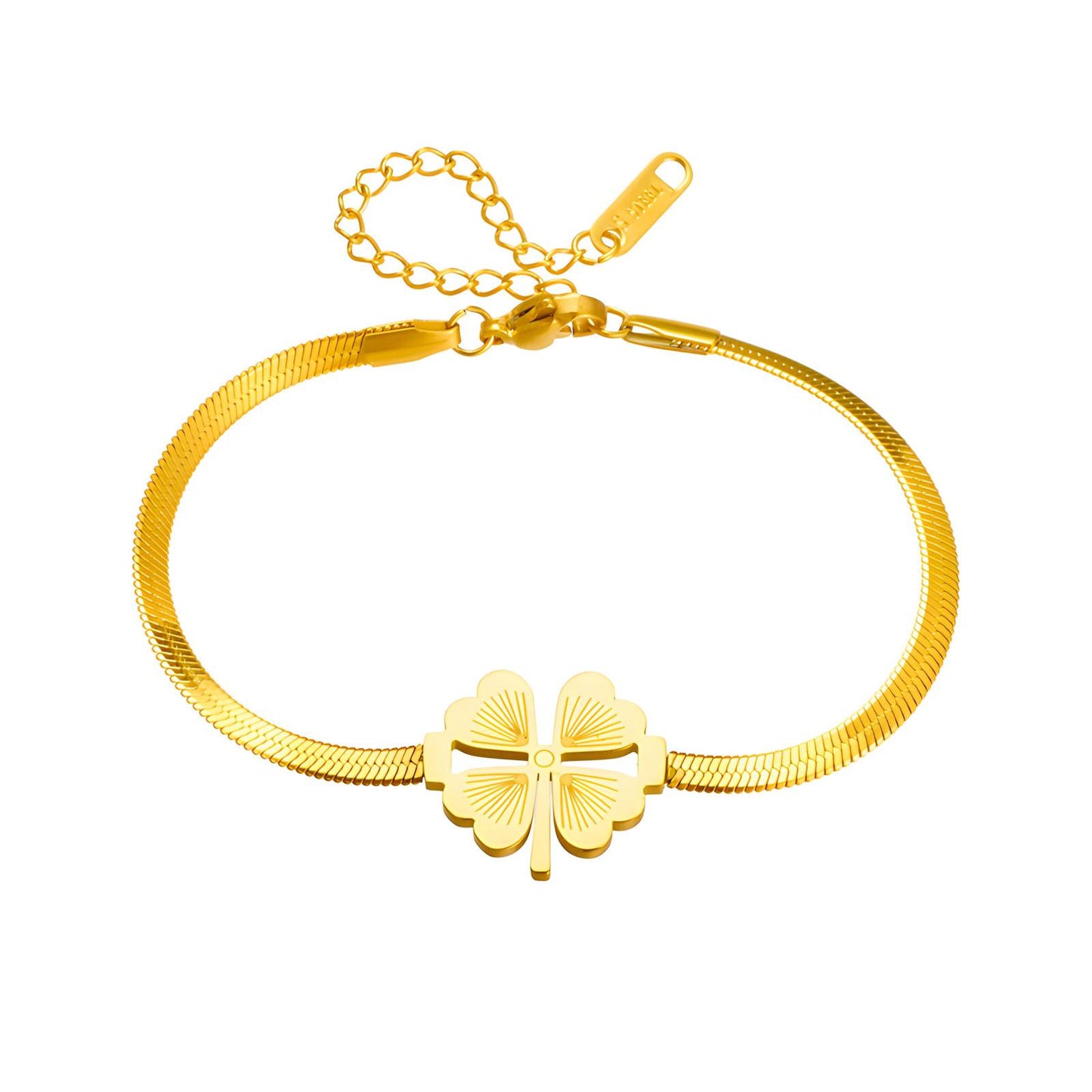 18K gold plated Stainless steel bracelet, Intensity (no.28)