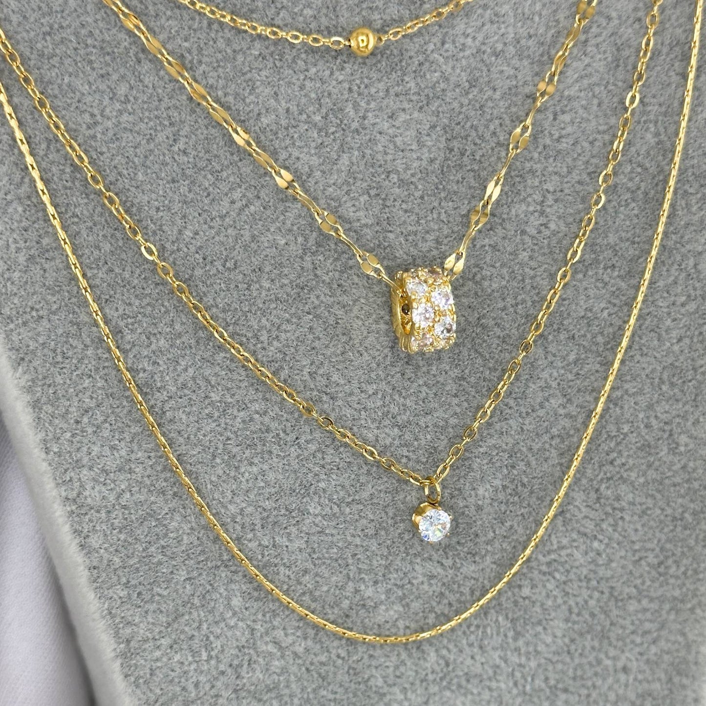 18K gold plated Stainless steel necklace, Intensity (no.31)