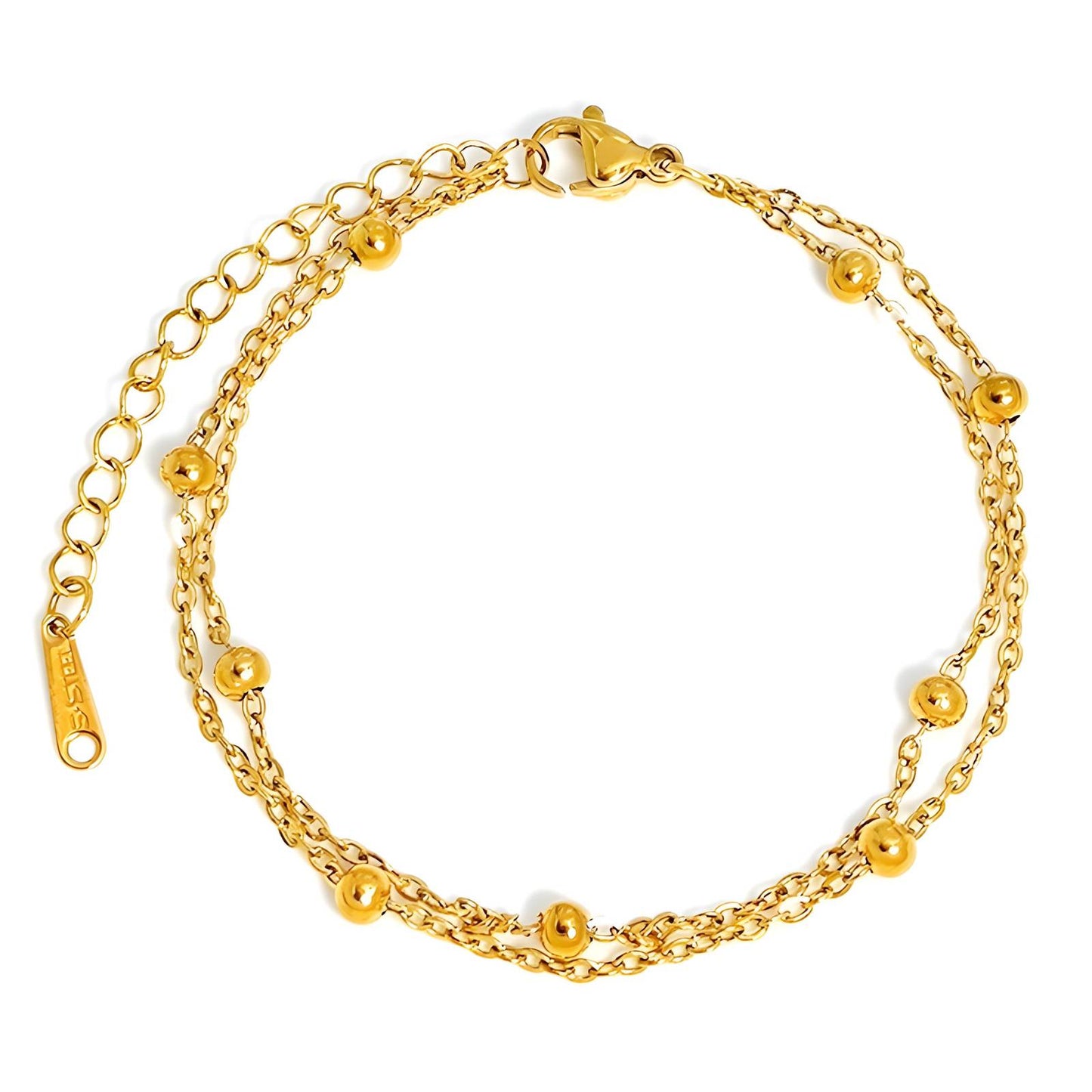 18K gold plated Stainless steel bracelet, Intensity (no.30)