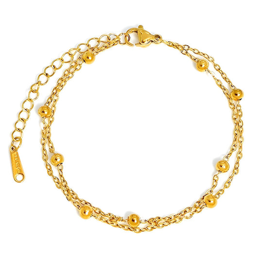 18K gold plated Stainless steel bracelet, Intensity (no.30)