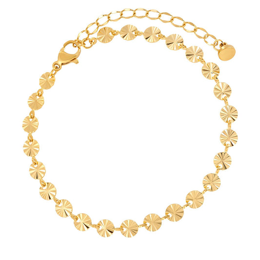 18K gold plated Stainless steel bracelet, Intensity (no.18)