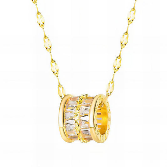 18K gold plated Stainless steel necklace, Intensity (no.67)