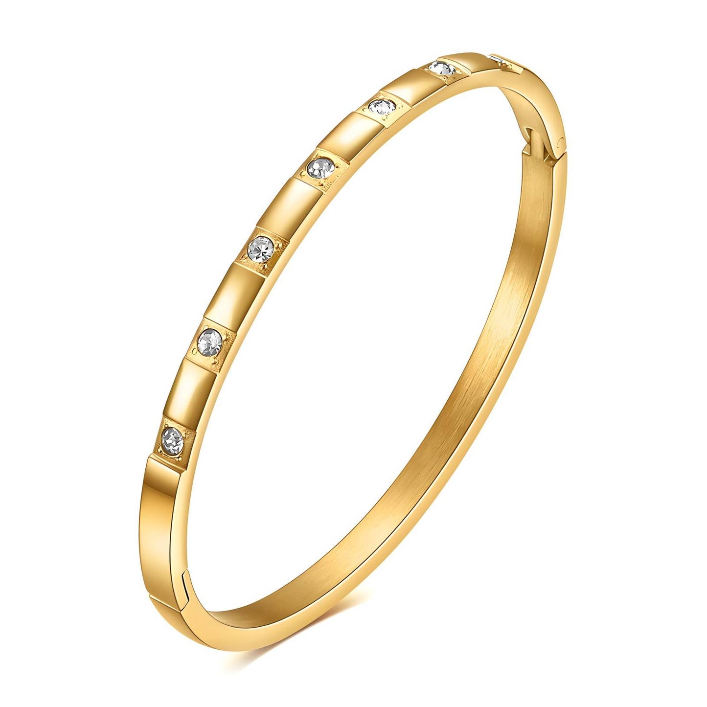 18K gold plated Stainless steel bracelet, Intensity (no.38)