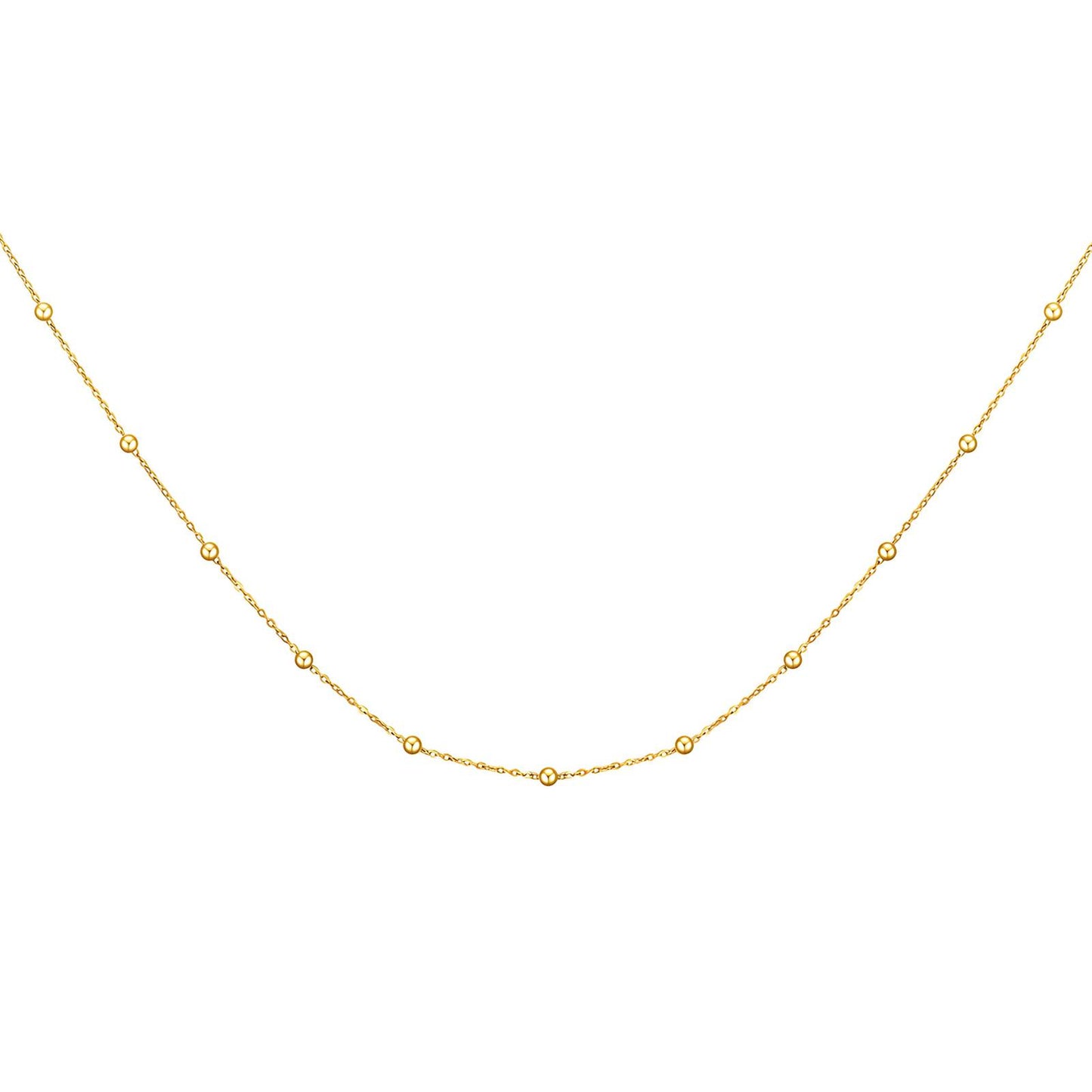 18K gold plated Stainless steel necklace, Intensity (no.60)