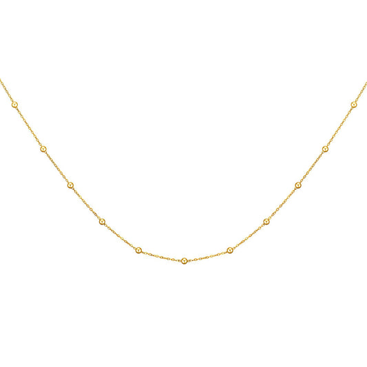 18K gold plated Stainless steel necklace, Intensity (no.60)