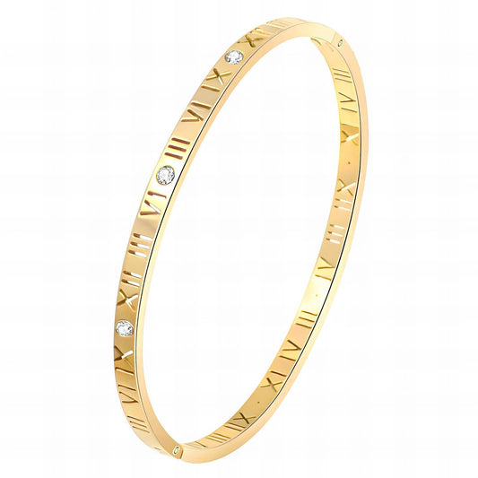 18K gold plated Stainless steel bracelet, Intensity(no.88)