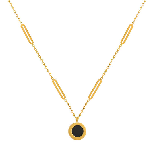 18K gold plated Stainless steel necklace, Intensity (no.68)