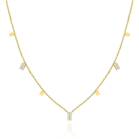 18K gold plated Stainless steel necklace, Intensity (no.33)