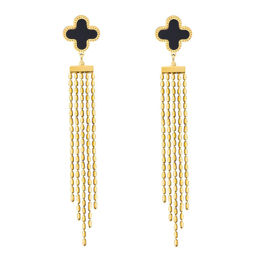 18K gold plated Stainless steel earrings, Intensity(no.79)