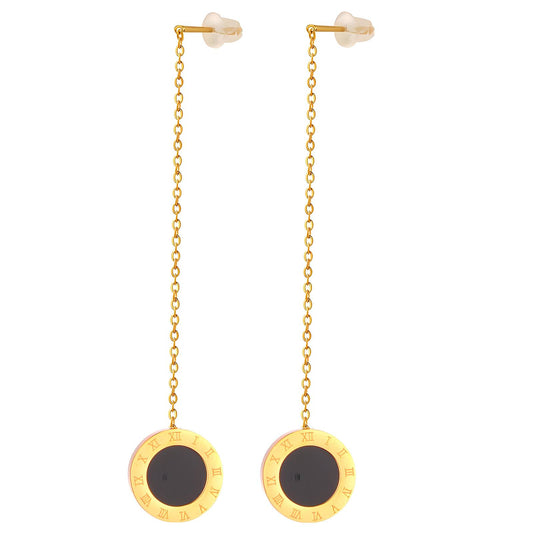 18K gold plated Stainless steel earrings, Intensity(no.77)