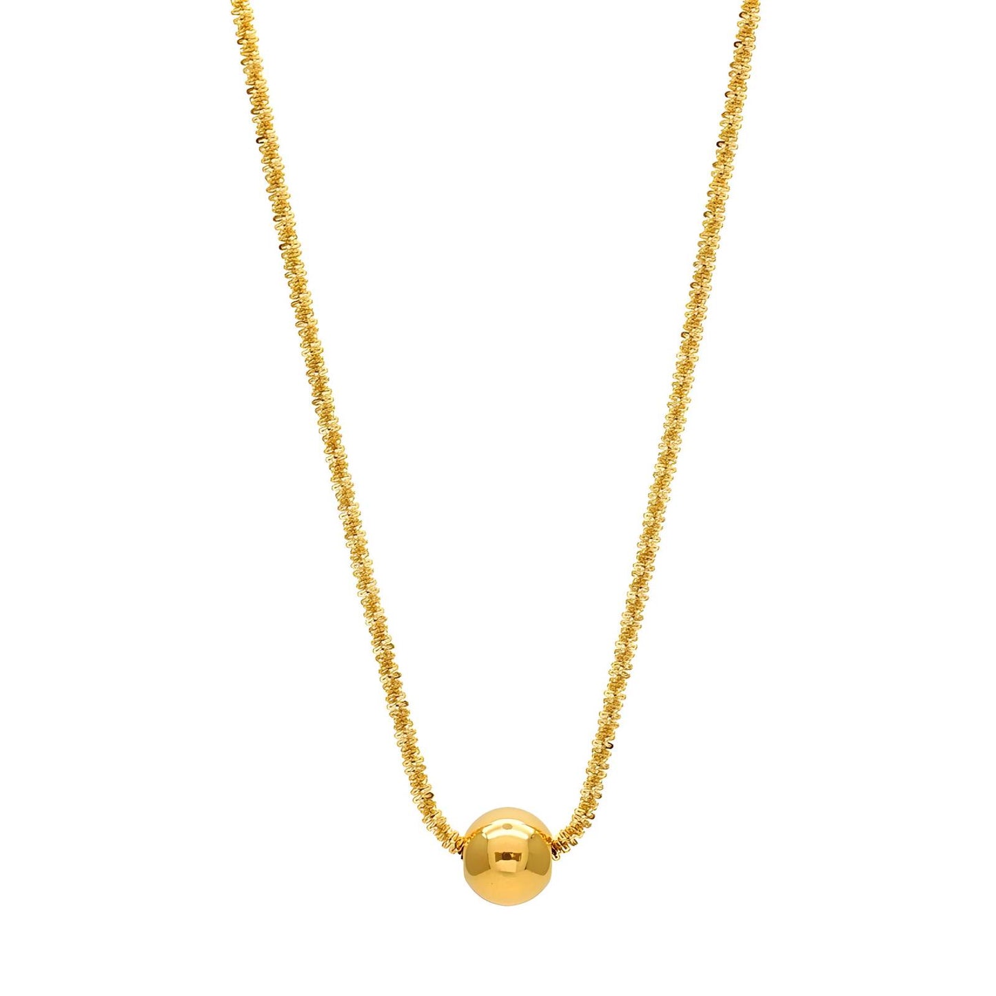 18K gold plated Stainless steel necklace, Intensity (no.57)