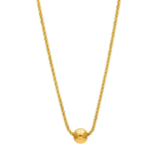 18K gold plated Stainless steel necklace, Intensity (no.57)