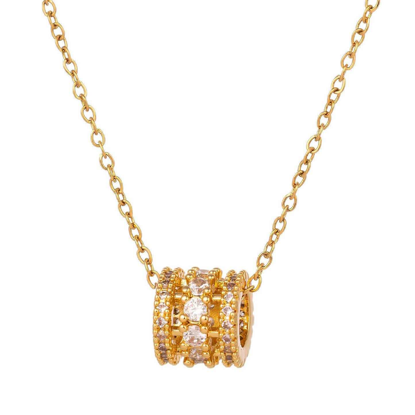 18K gold plated Stainless steel necklace, Intensity(no.65)