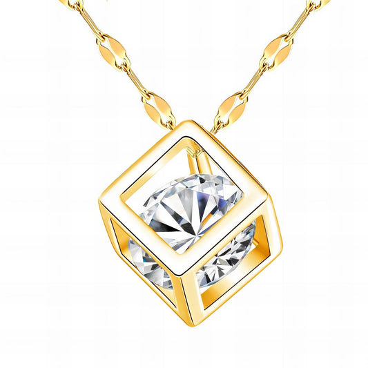 18K gold plated Stainless steel necklace, Intensity(no.104)