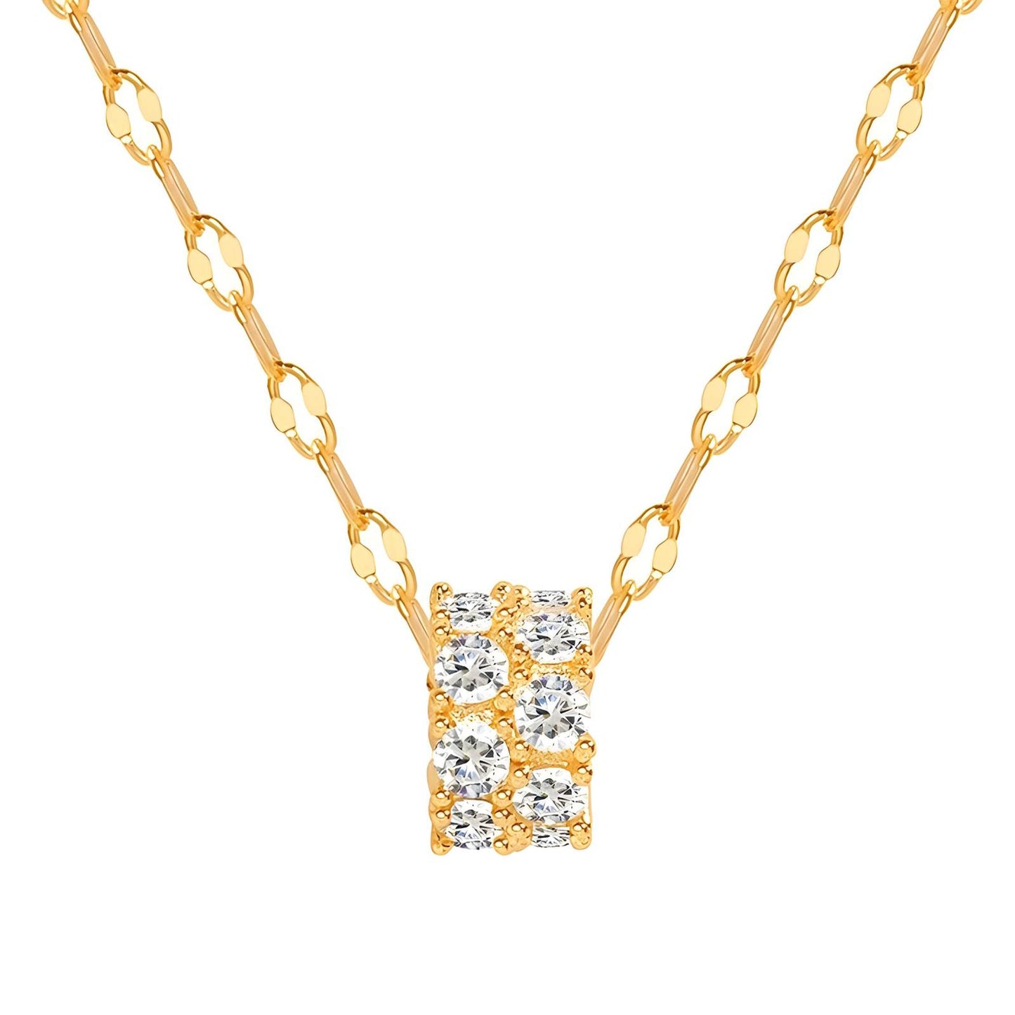 18K gold plated Stainless steel necklace, Intensity (no.31)