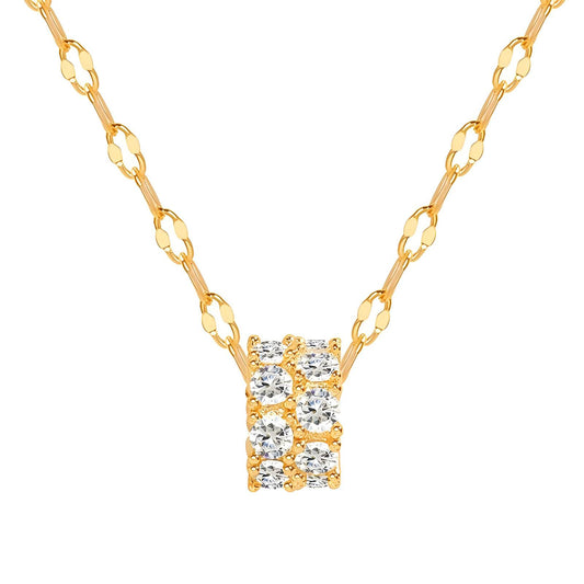 18K gold plated Stainless steel necklace, Intensity (no.31)