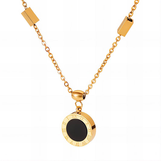 18K gold plated Stainless steel necklace, Intensity (no.62)